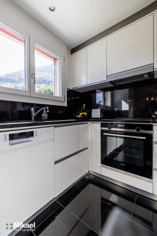 Gruyere Alpes Appartement 3 Chambres Bbq Parking Neirivue المظهر الخارجي الصورة