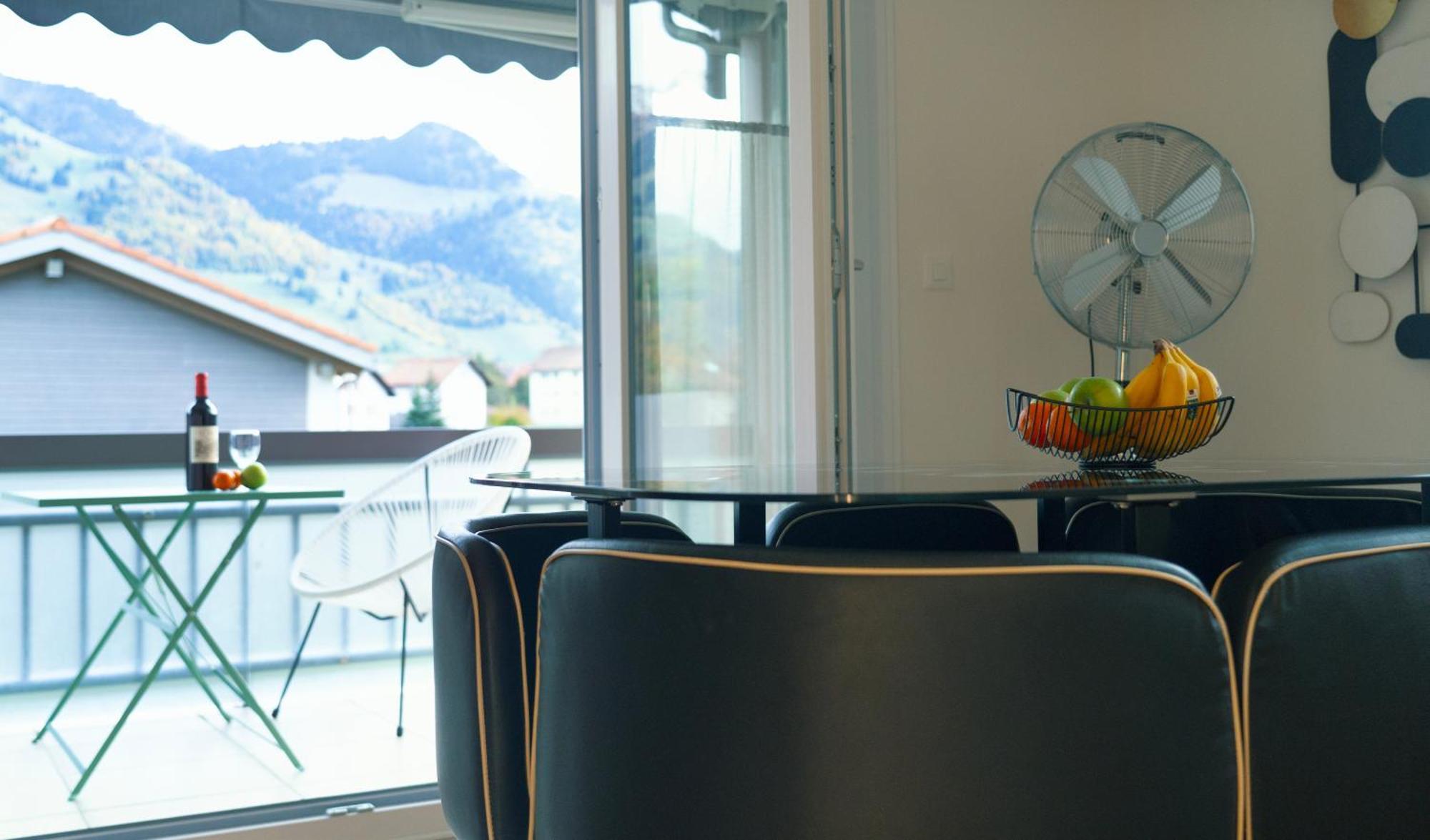 Gruyere Alpes Appartement 3 Chambres Bbq Parking Neirivue المظهر الخارجي الصورة