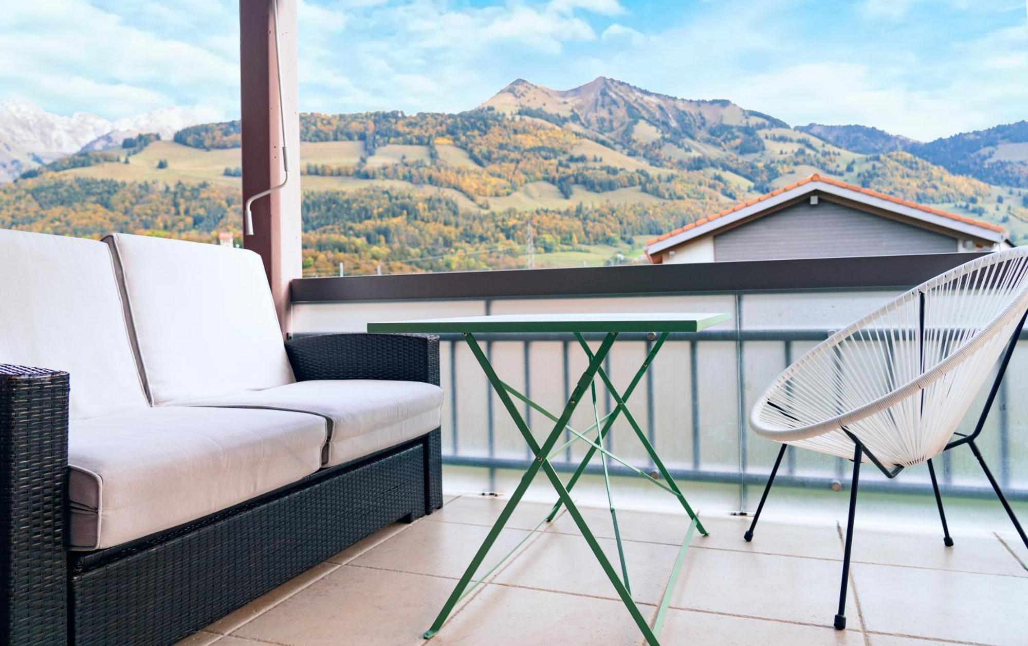 Gruyere Alpes Appartement 3 Chambres Bbq Parking Neirivue المظهر الخارجي الصورة