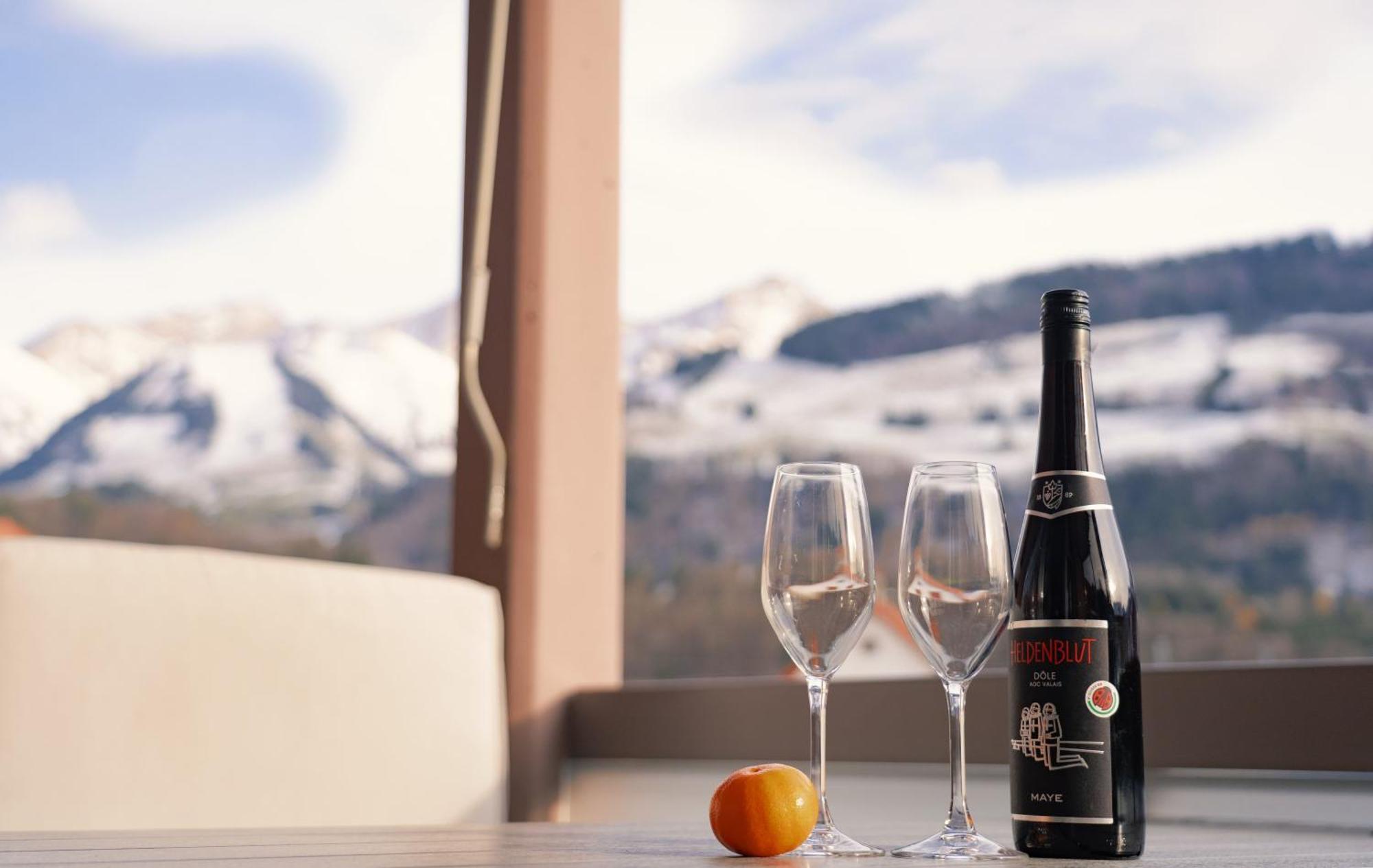 Gruyere Alpes Appartement 3 Chambres Bbq Parking Neirivue المظهر الخارجي الصورة